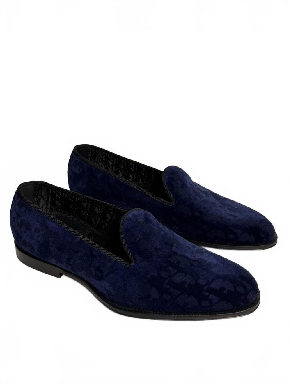 Dior Men's Oblique Jacquard Corsac Loafer SZ 40 Brand New